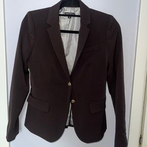 J Crew Mercantile woman's blazer in dark brown size 0